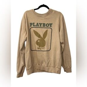 Vintage PLAYBOY Beige Crewneck Sweater